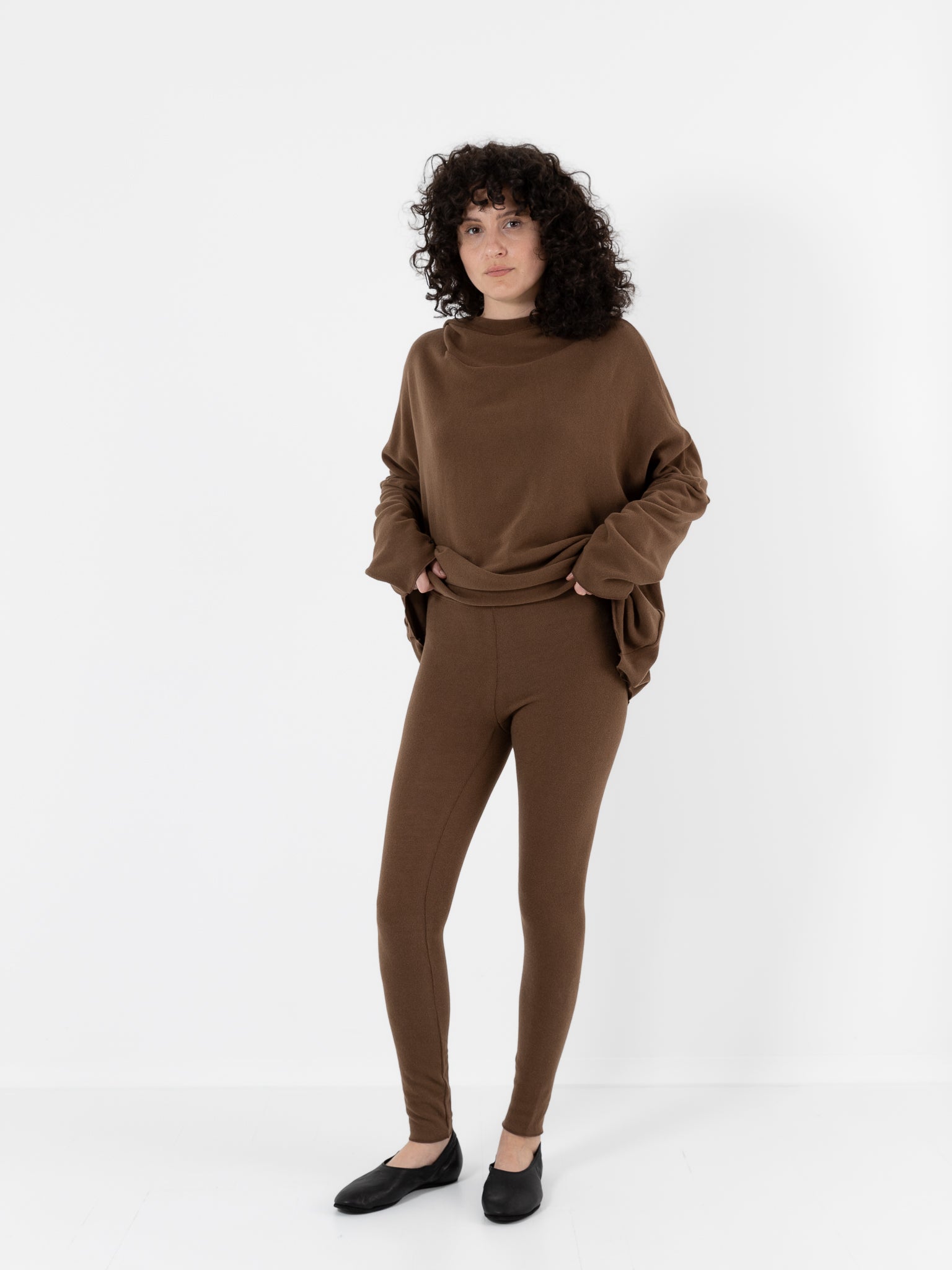 Album di Famiglia Legging in Chestnut JP - ALBUM DI FAMIGLIA at Worthwhile - shop LEGGINGS