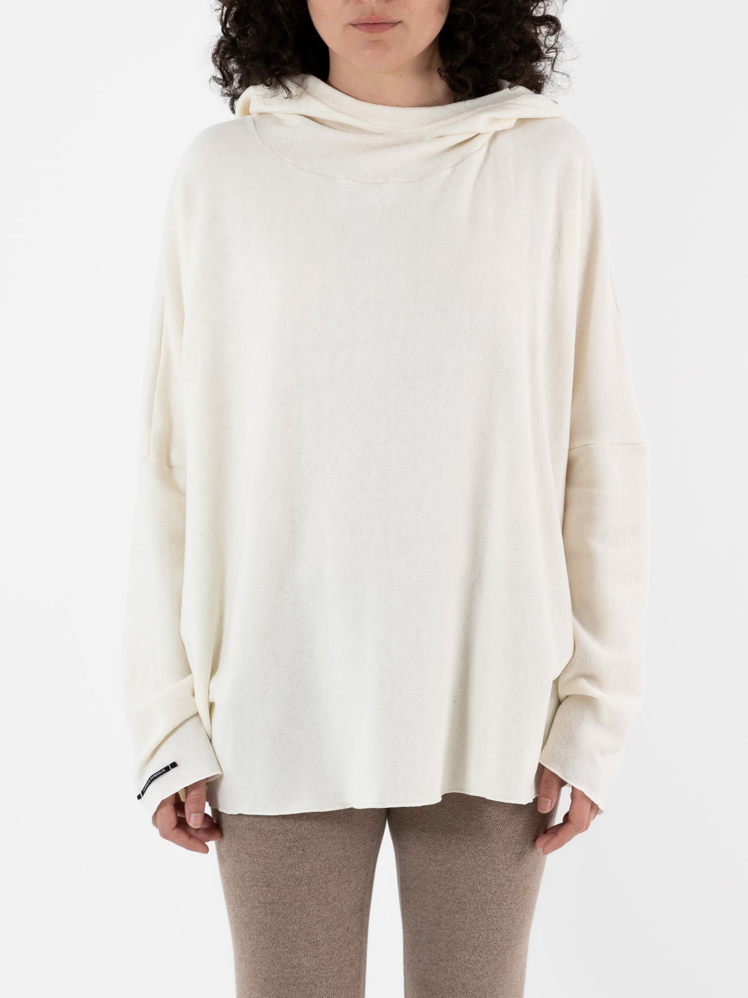 Album Di Famiglia Big Big Hoodie in Milk JP - ALBUM DI FAMIGLIA at Worthwhile - shop TOP