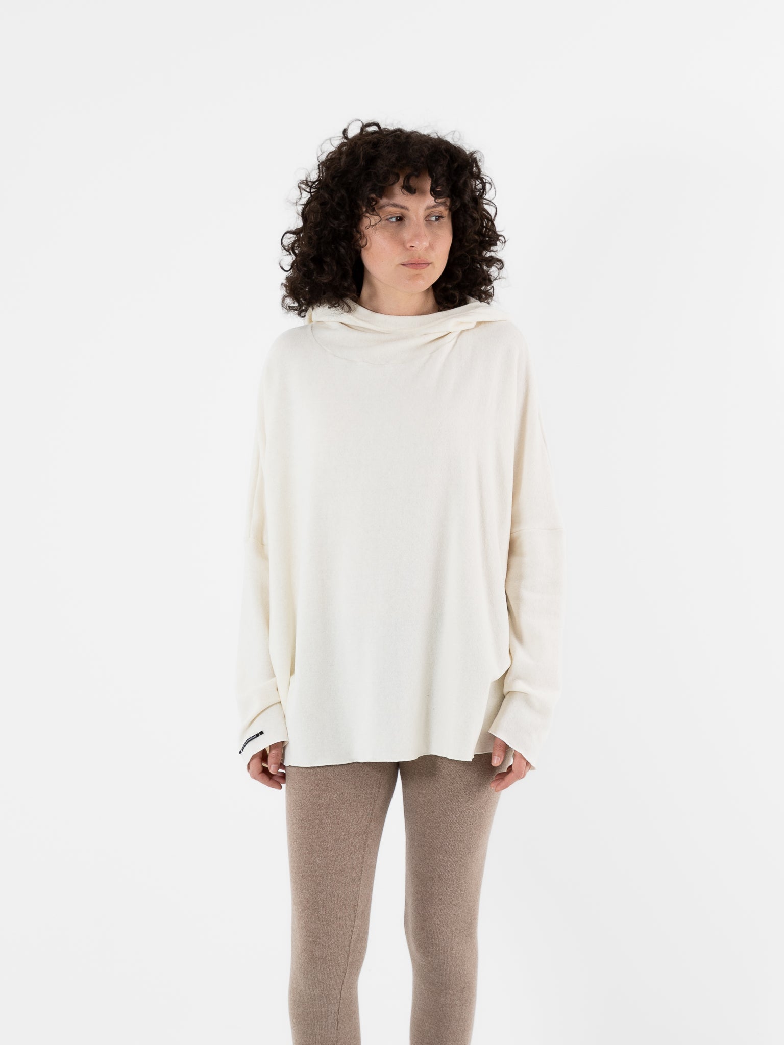 Album Di Famiglia Big Big Hoodie in Milk JP - ALBUM DI FAMIGLIA at Worthwhile - shop TOP