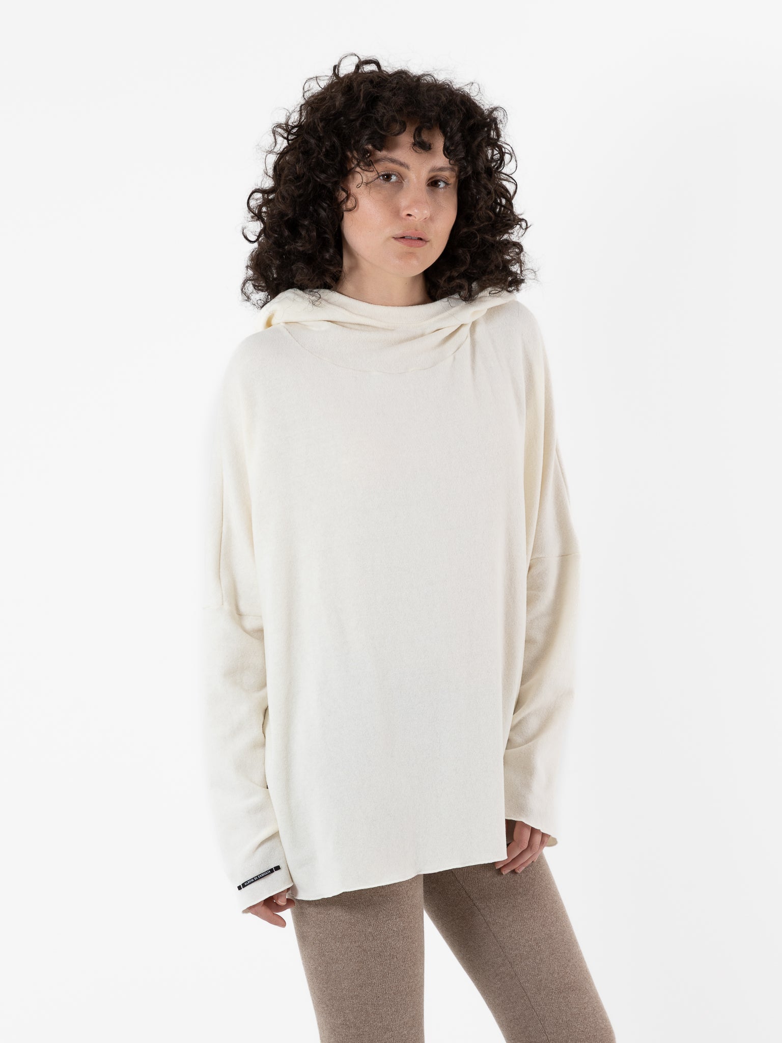 Album Di Famiglia Big Big Hoodie in Milk JP - ALBUM DI FAMIGLIA at Worthwhile - shop TOP