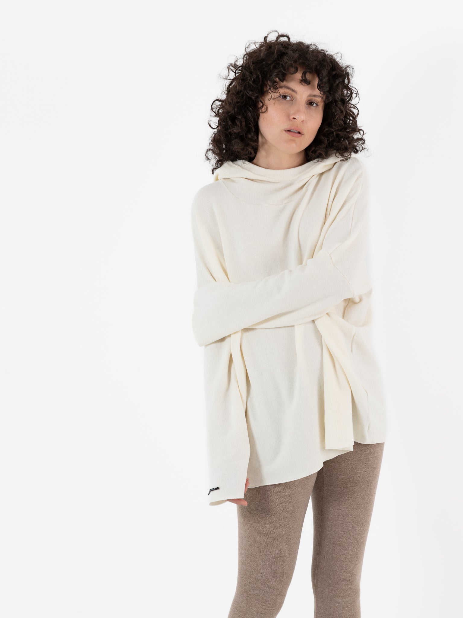 Album Di Famiglia Big Big Hoodie in Milk JP - ALBUM DI FAMIGLIA at Worthwhile - shop TOP
