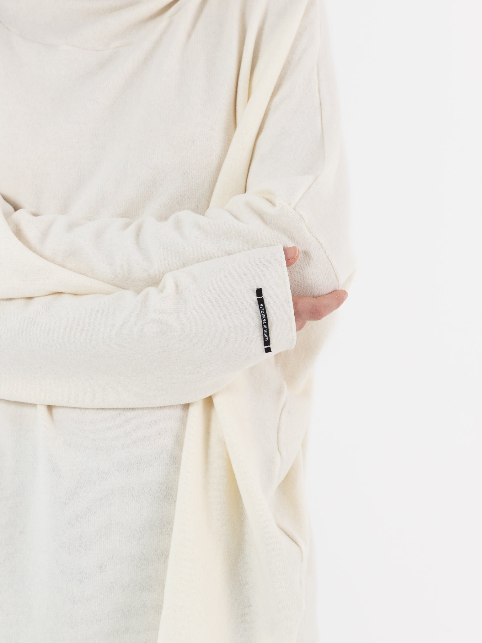 Album Di Famiglia Big Big Hoodie in Milk JP - ALBUM DI FAMIGLIA at Worthwhile - shop TOP