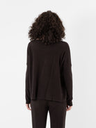 Album Di Famiglia Pullover in Chocolate JP - ALBUM DI FAMIGLIA at Worthwhile - shop TOP