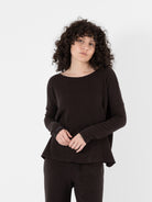 Album Di Famiglia Pullover in Chocolate JP - ALBUM DI FAMIGLIA at Worthwhile - shop TOP