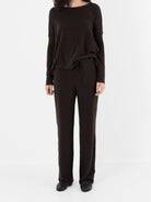 Album Di Famiglia Basic Trousers in Chocolate JP - ALBUM DI FAMIGLIA at Worthwhile - shop PANT