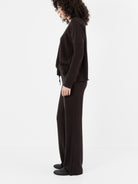 Album Di Famiglia Basic Trousers in Chocolate JP - ALBUM DI FAMIGLIA at Worthwhile - shop PANT