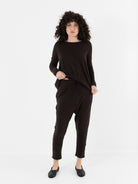 Album Di Famiglia New Basic Pant In Chocolate JP - ALBUM DI FAMIGLIA at Worthwhile - shop PANT