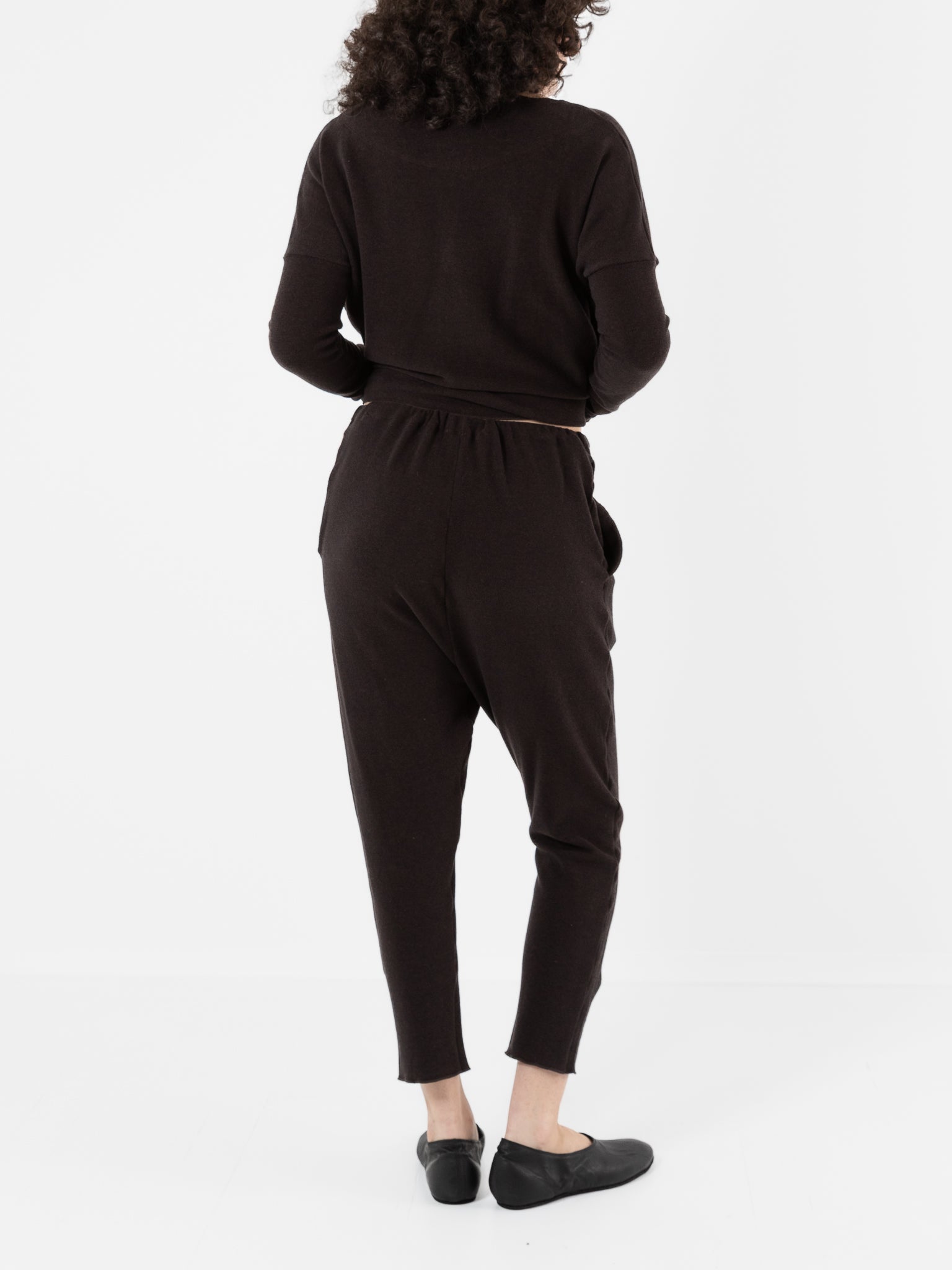 Album Di Famiglia New Basic Pant In Chocolate JP - ALBUM DI FAMIGLIA at Worthwhile - shop PANT