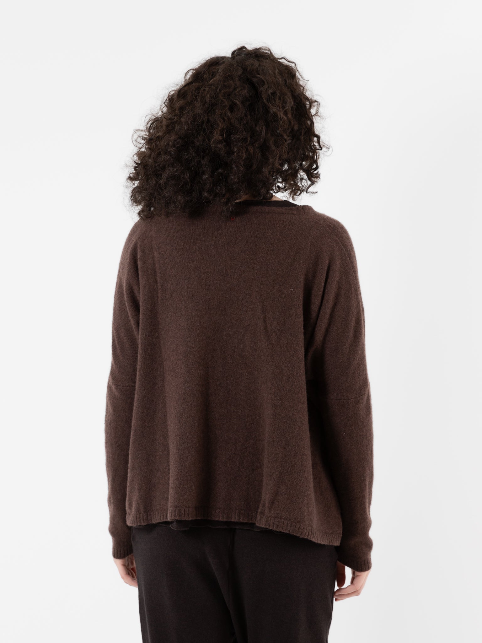 Album Di Famiglia Cashmere Cardigan in Chestnut - ALBUM DI FAMIGLIA at Worthwhile - shop CARDIGAN