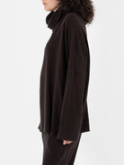 Album Di Famiglia Big Big Turtleneck in Chocolate JP - ALBUM DI FAMIGLIA at Worthwhile - shop TOP