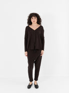 Album Di Famiglia Cardigan in Chocolate JP - ALBUM DI FAMIGLIA at Worthwhile - shop CARDIGAN