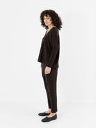 Album Di Famiglia Cardigan in Chocolate JP - ALBUM DI FAMIGLIA at Worthwhile - shop CARDIGAN