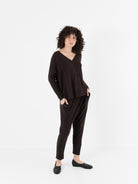 Album Di Famiglia Cardigan in Chocolate JP - ALBUM DI FAMIGLIA at Worthwhile - shop CARDIGAN