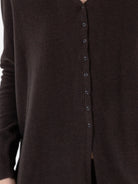 Album Di Famiglia Cardigan in Chocolate JP - ALBUM DI FAMIGLIA at Worthwhile - shop CARDIGAN