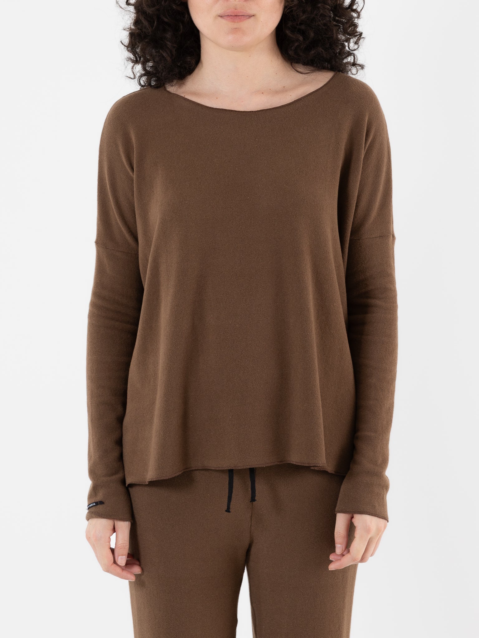 Album Di Famiglia Pullover in Chestnut JP - ALBUM DI FAMIGLIA at Worthwhile - shop TOP