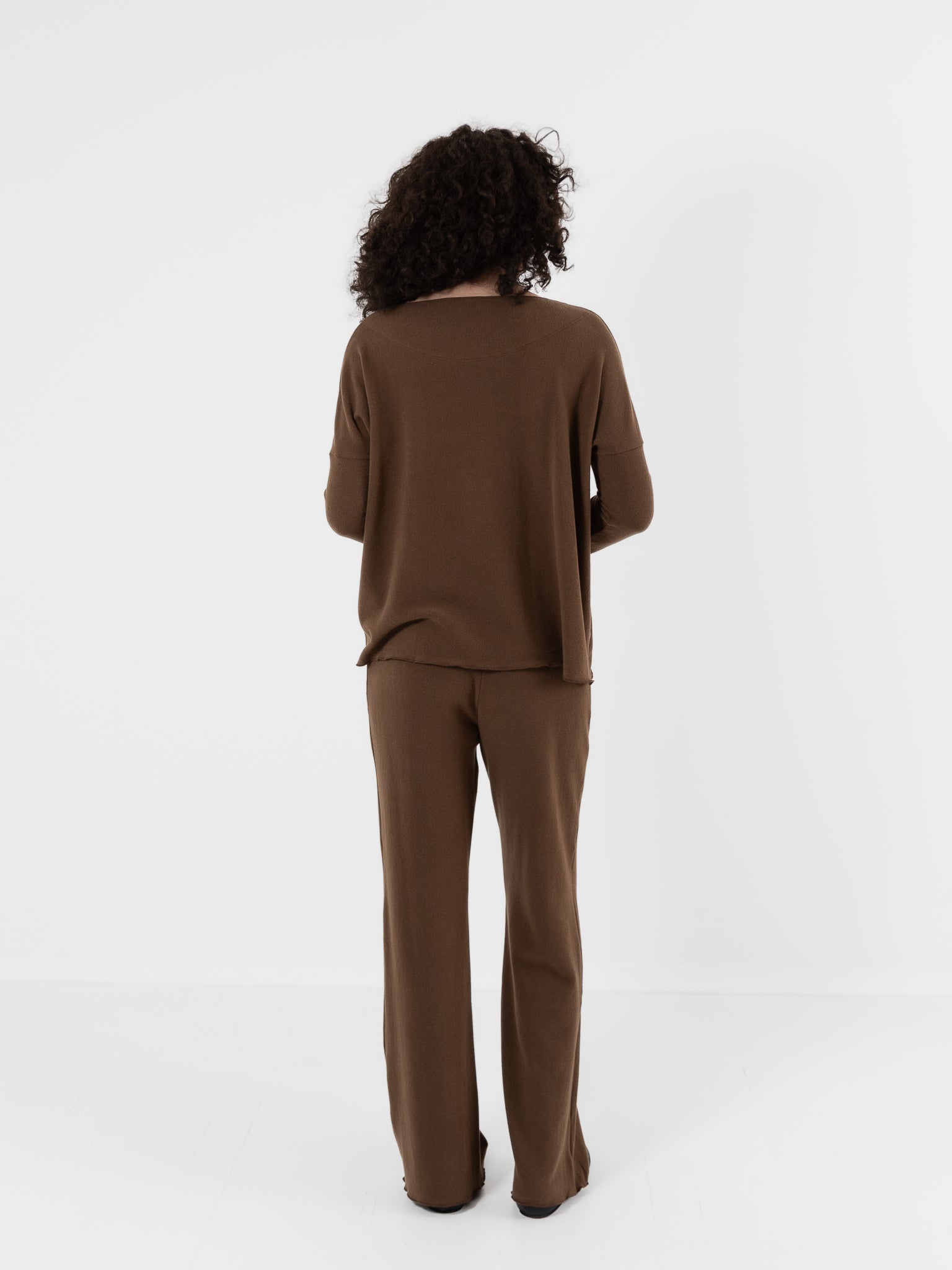 Album Di Famiglia Pullover in Chestnut JP - ALBUM DI FAMIGLIA at Worthwhile - shop TOP