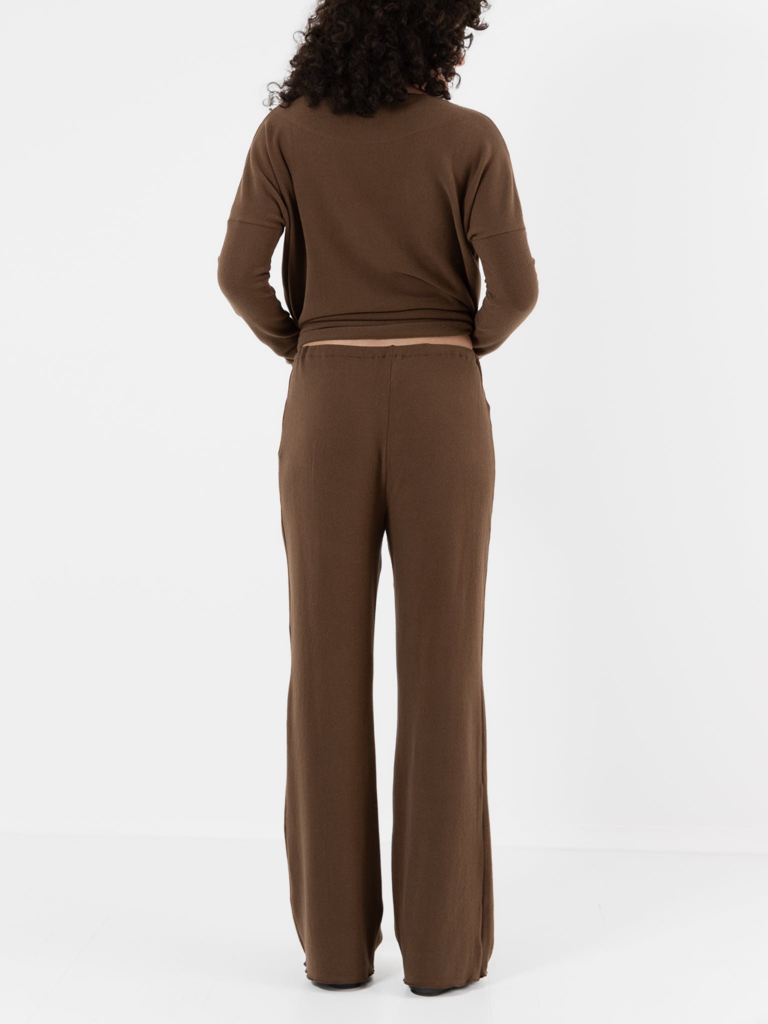 Album Di Famiglia Basic Trousers in Chestnut JP - ALBUM DI FAMIGLIA at Worthwhile - shop PANT