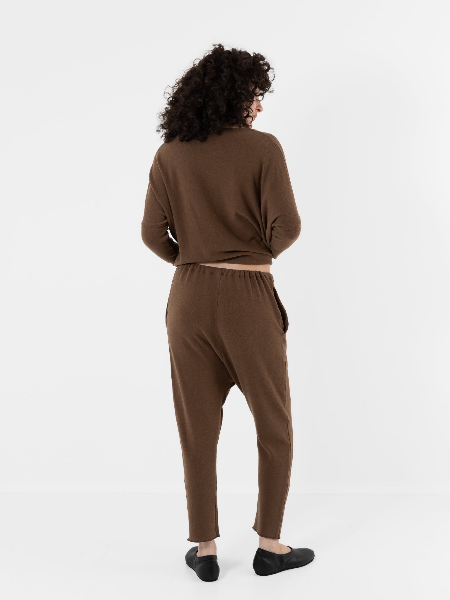 Album Di Famiglia New Basic Pant In Chestnut JP - ALBUM DI FAMIGLIA at Worthwhile - shop PANT