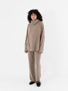 Album Di Famiglia Big Big Turtleneck in Marron Glace JP - ALBUM DI FAMIGLIA at Worthwhile - shop TOP