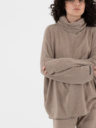 Album Di Famiglia Big Big Turtleneck in Marron Glace JP - ALBUM DI FAMIGLIA at Worthwhile - shop TOP