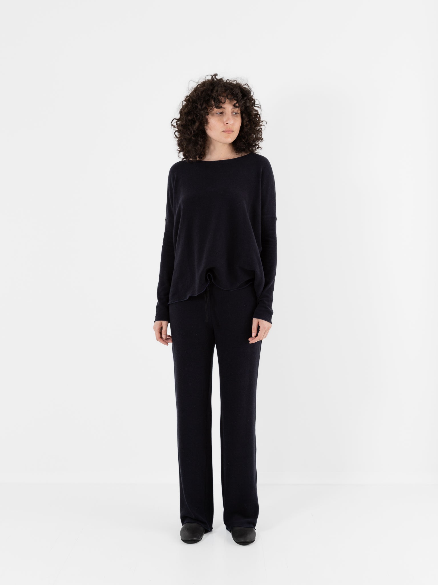 Album di Famiglia Basic Trousers in Ink JP - ALBUM DI FAMIGLIA at Worthwhile - shop PANT