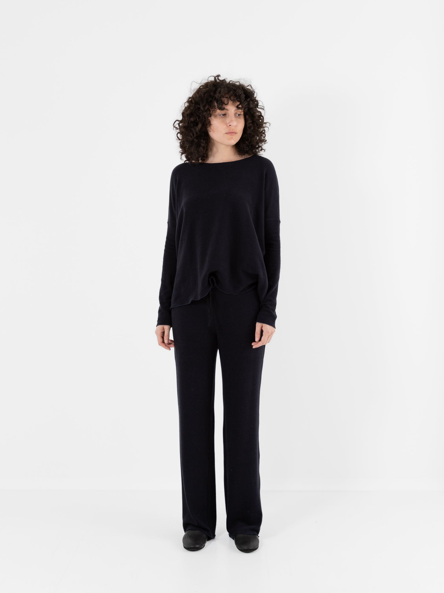 Album di Famiglia Basic Trousers in Ink JP - ALBUM DI FAMIGLIA at Worthwhile - shop PANT