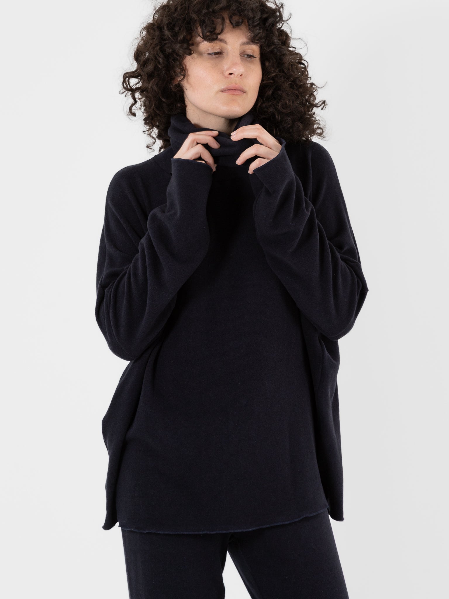 Album di Famiglia Big Big Turtleneck in Ink JP - ALBUM DI FAMIGLIA at Worthwhile - shop TOP