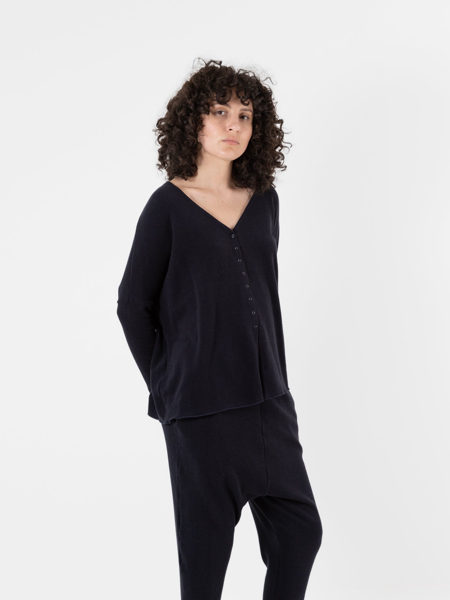 Album Di Famiglia Cardigan in Ink JP - ALBUM DI FAMIGLIA at Worthwhile - shop CARDIGAN