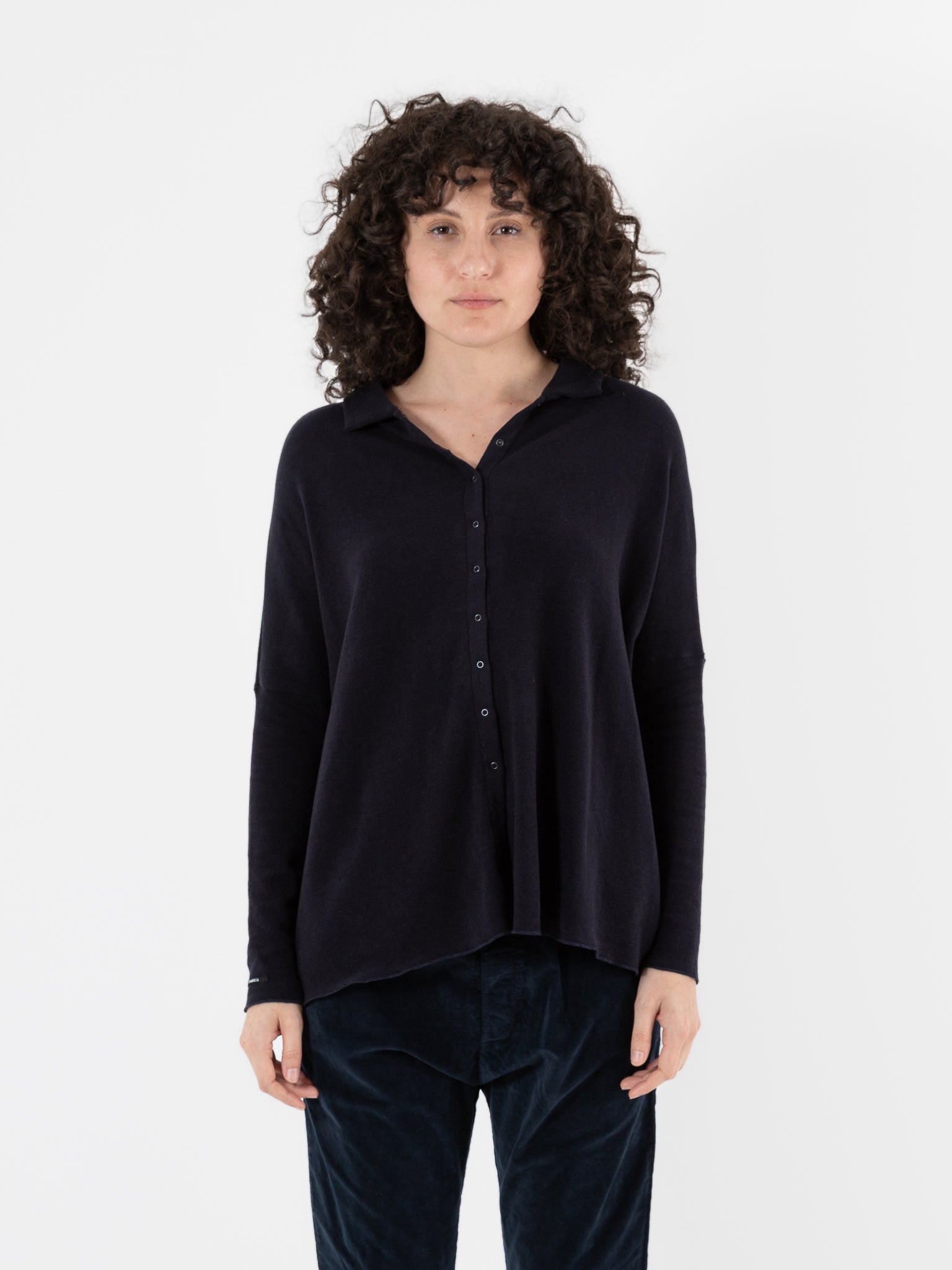 Album Di Famiglia Open Polo in Ink JP - ALBUM DI FAMIGLIA at Worthwhile - shop TOP