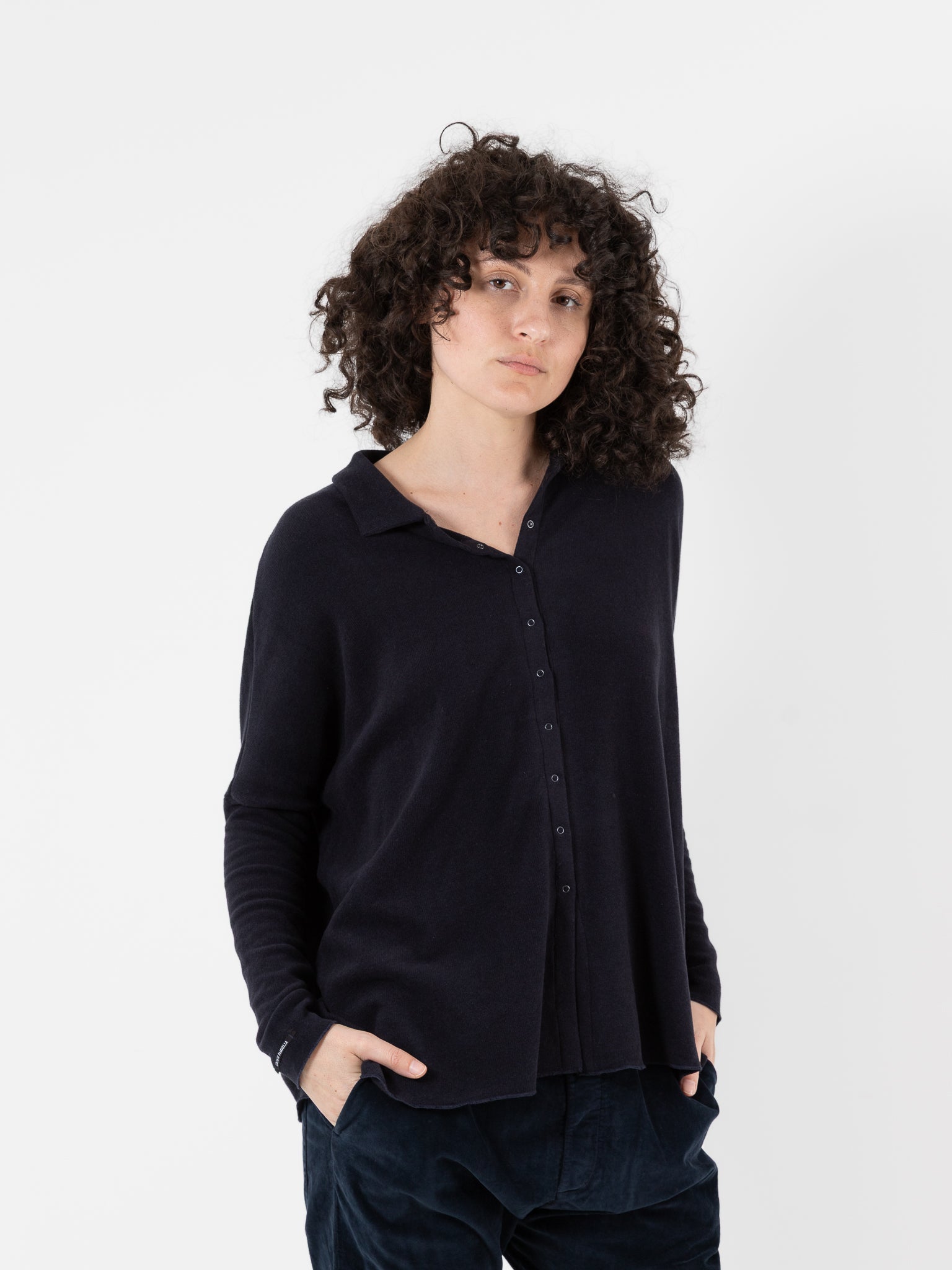 Album Di Famiglia Open Polo in Ink JP - ALBUM DI FAMIGLIA at Worthwhile - shop TOP