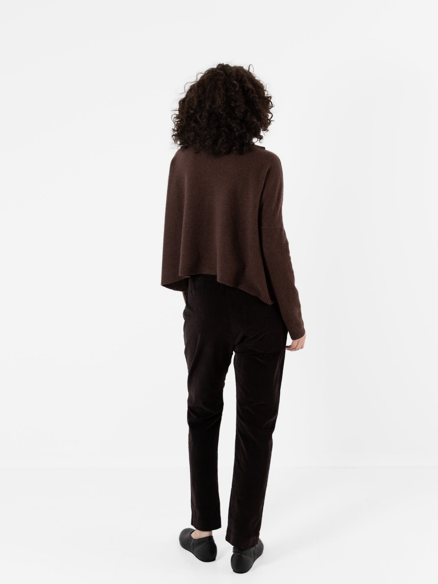 Album Di Famiglia Cashmere Boatneck Sweater in Chestnut - ALBUM DI FAMIGLIA at Worthwhile - shop SWEATER