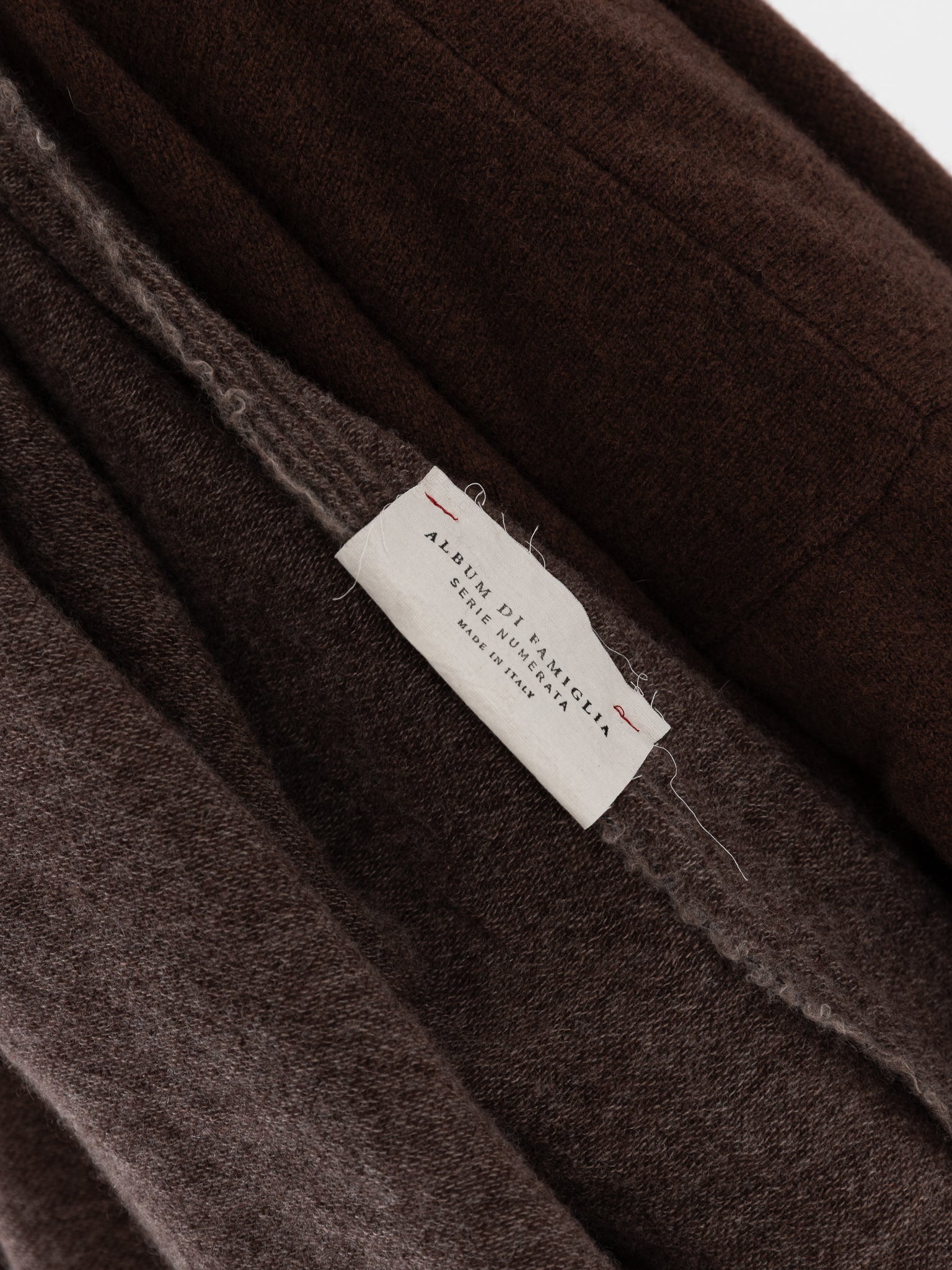 Album Di Famiglia Cashmere Scarf in Marron Glace - ALBUM DI FAMIGLIA at Worthwhile - shop SCARF