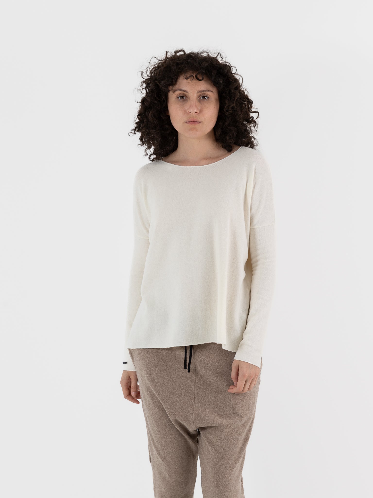 Album Di Famiglia Pullover in Milk JP - ALBUM DI FAMIGLIA at Worthwhile - shop TOP