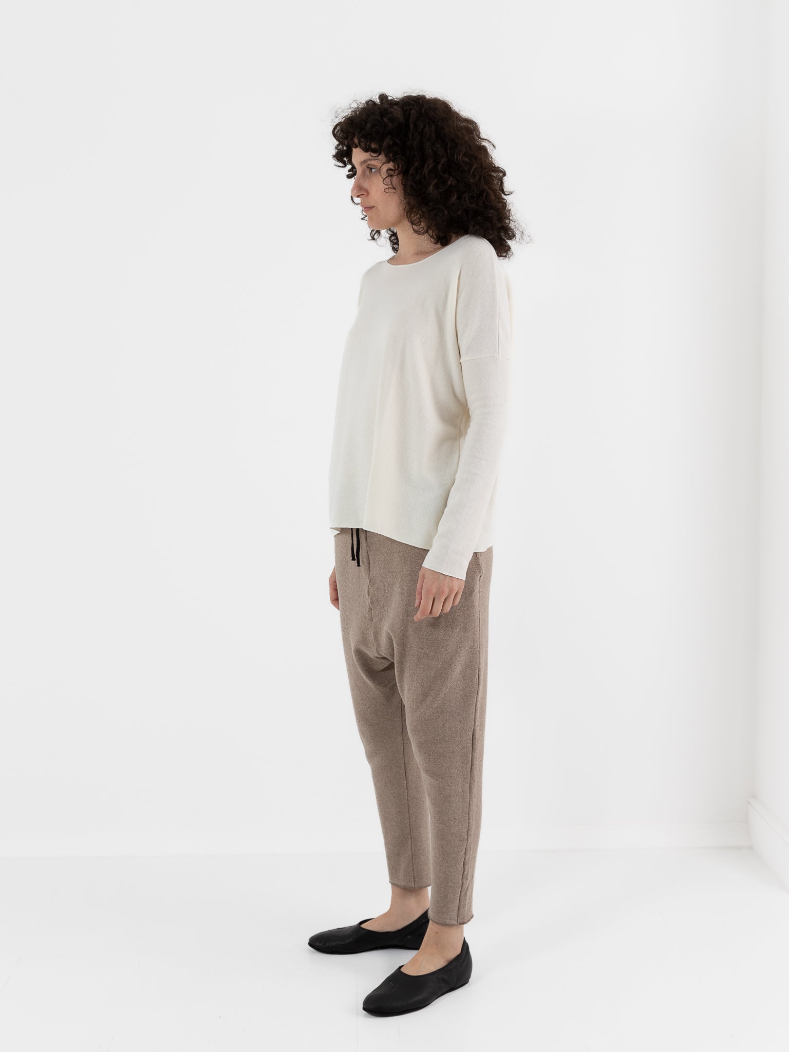 Album Di Famiglia Pullover in Milk JP - ALBUM DI FAMIGLIA at Worthwhile - shop TOP
