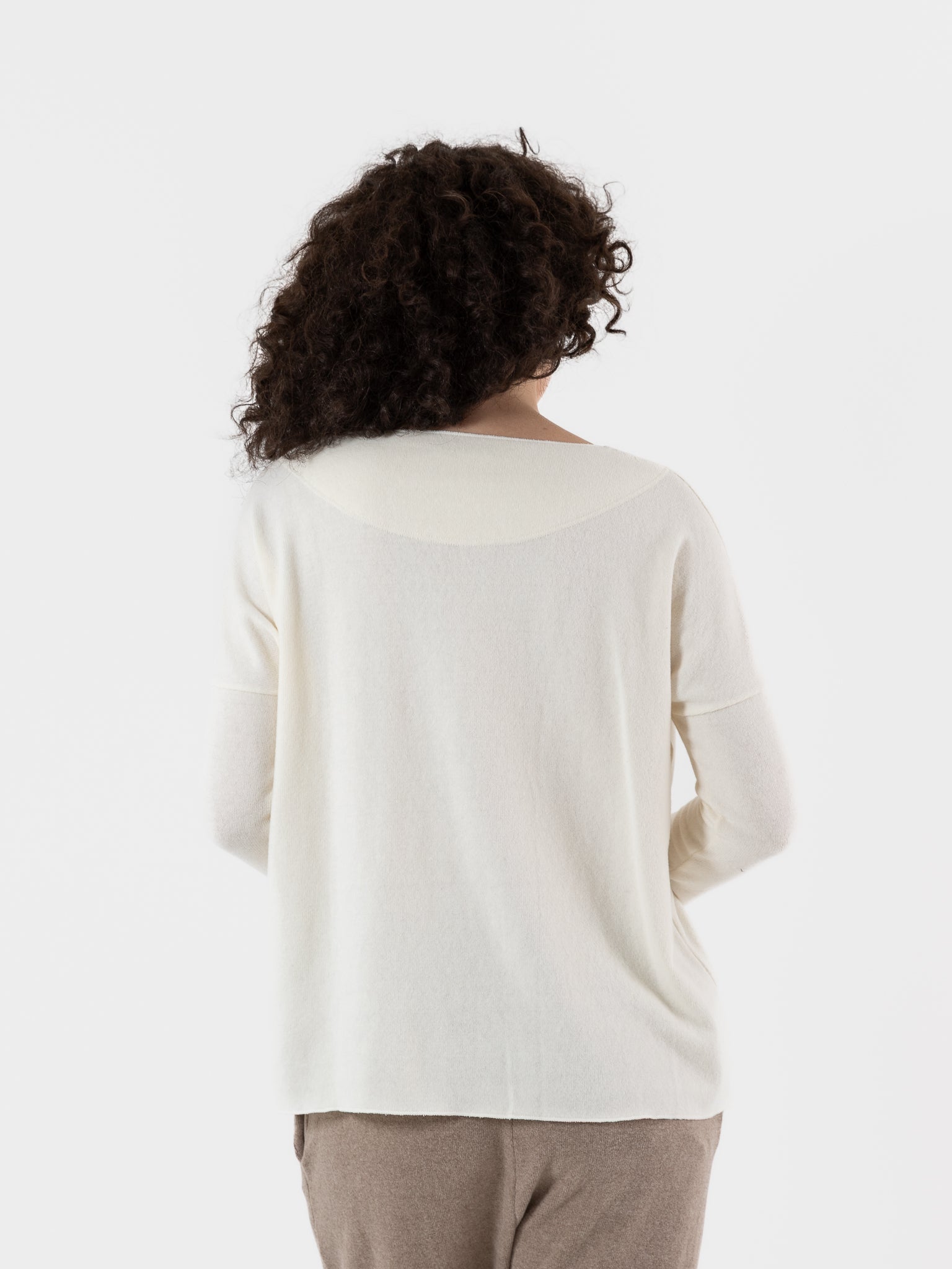 Album Di Famiglia Pullover in Milk JP - ALBUM DI FAMIGLIA at Worthwhile - shop TOP