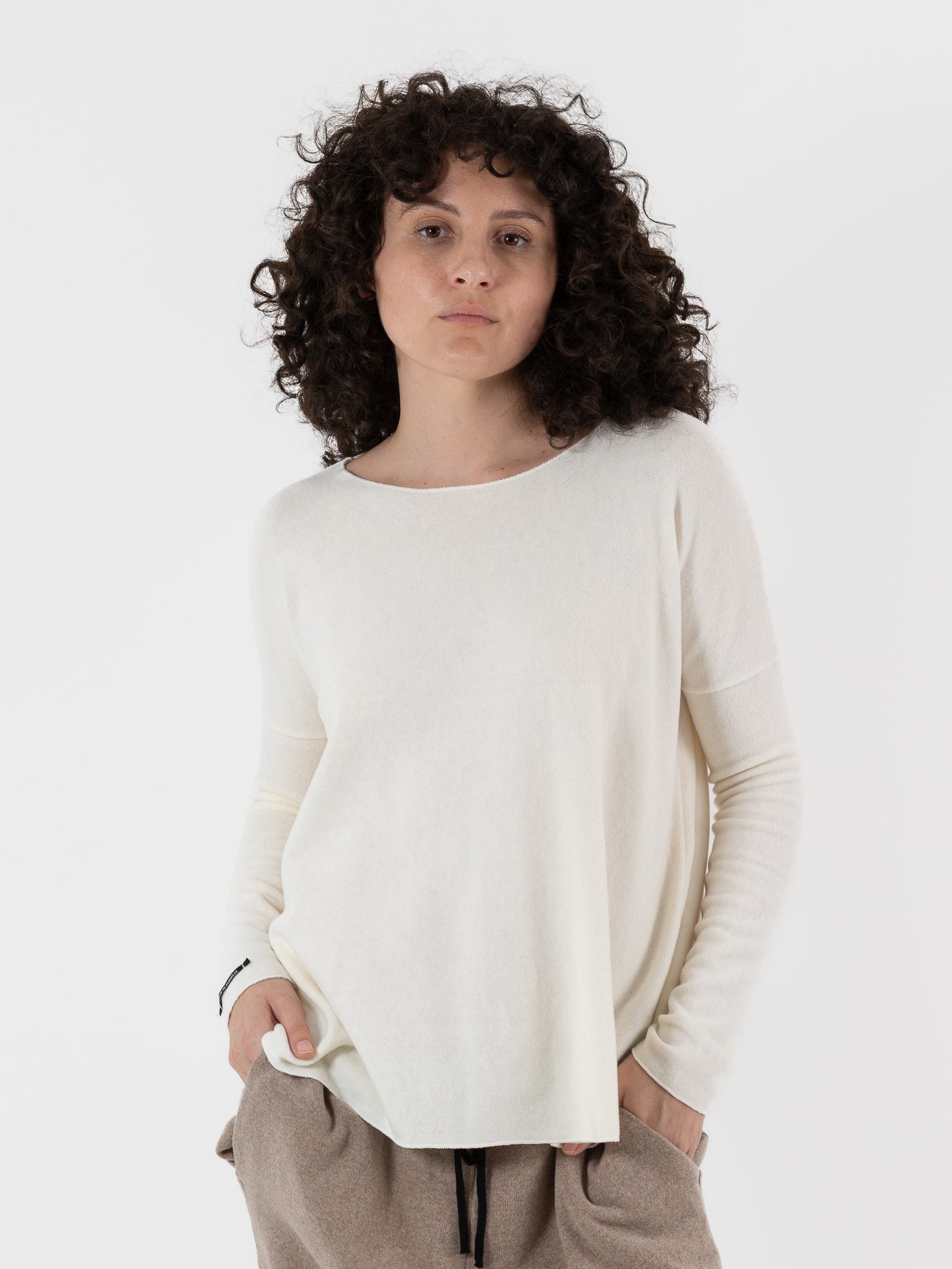Album Di Famiglia Pullover in Milk JP - ALBUM DI FAMIGLIA at Worthwhile - shop TOP