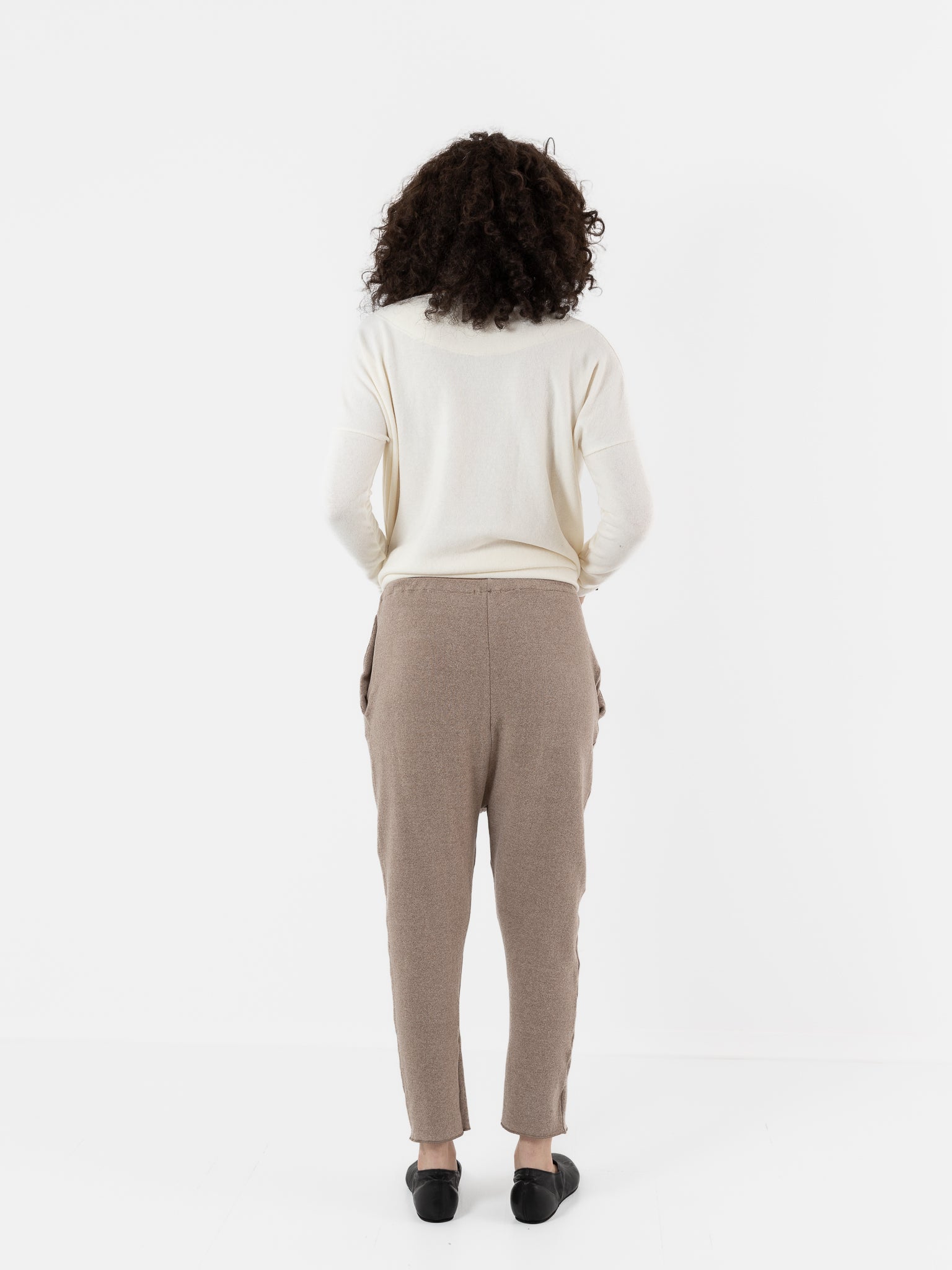 Album Di Famiglia New Basic Pant In Marron Glace JP - ALBUM DI FAMIGLIA at Worthwhile - shop PANT