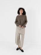 Album Di Famiglia Cashmere Boatneck Sweater in Marron Glace - ALBUM DI FAMIGLIA at Worthwhile - shop SWEATER