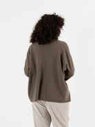 Album Di Famiglia Cashmere Cardigan In Marron Glace - ALBUM DI FAMIGLIA at Worthwhile - shop CARDIGAN