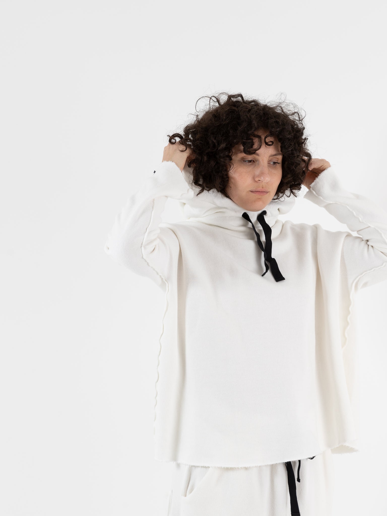 Album di Famiglia Soft Hoodie in Milk - ALBUM DI FAMIGLIA at Worthwhile - shop TOP