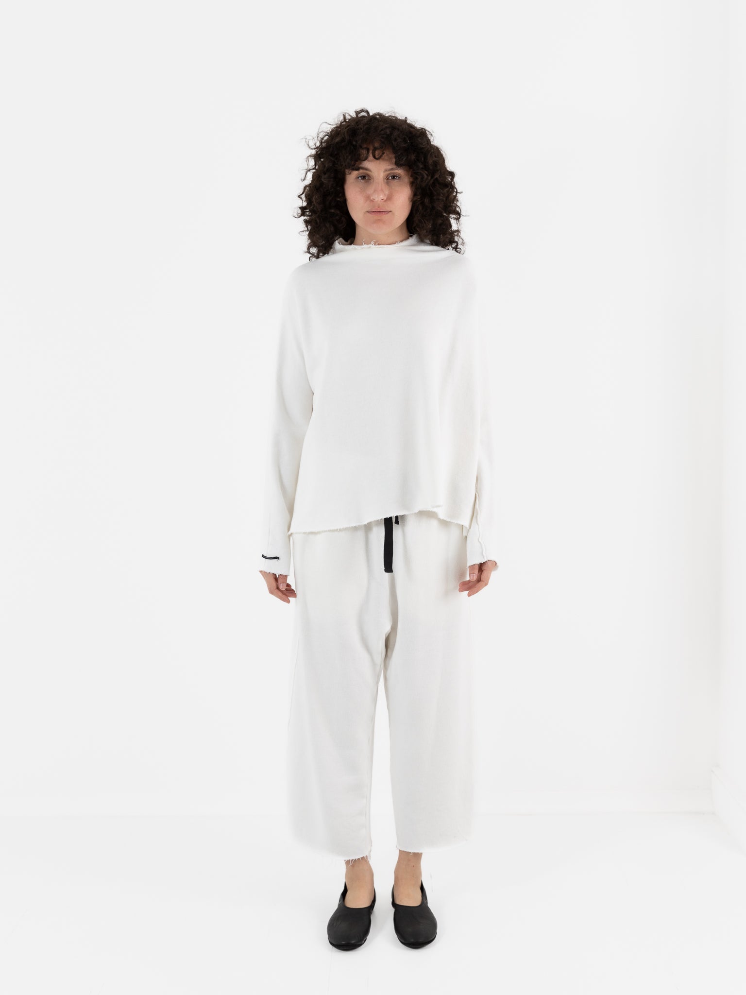 Album di Famiglia Soft High Neck Pullover in Milk - ALBUM DI FAMIGLIA at Worthwhile - shop TOP