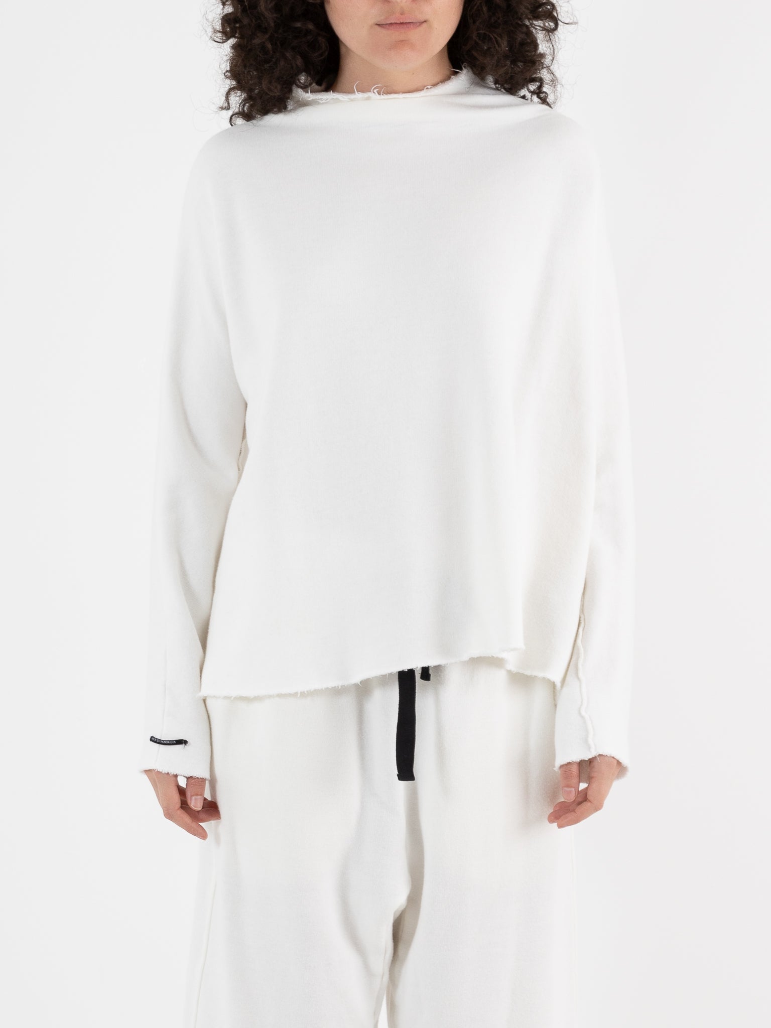 Album di Famiglia Soft High Neck Pullover in Milk - ALBUM DI FAMIGLIA at Worthwhile - shop TOP