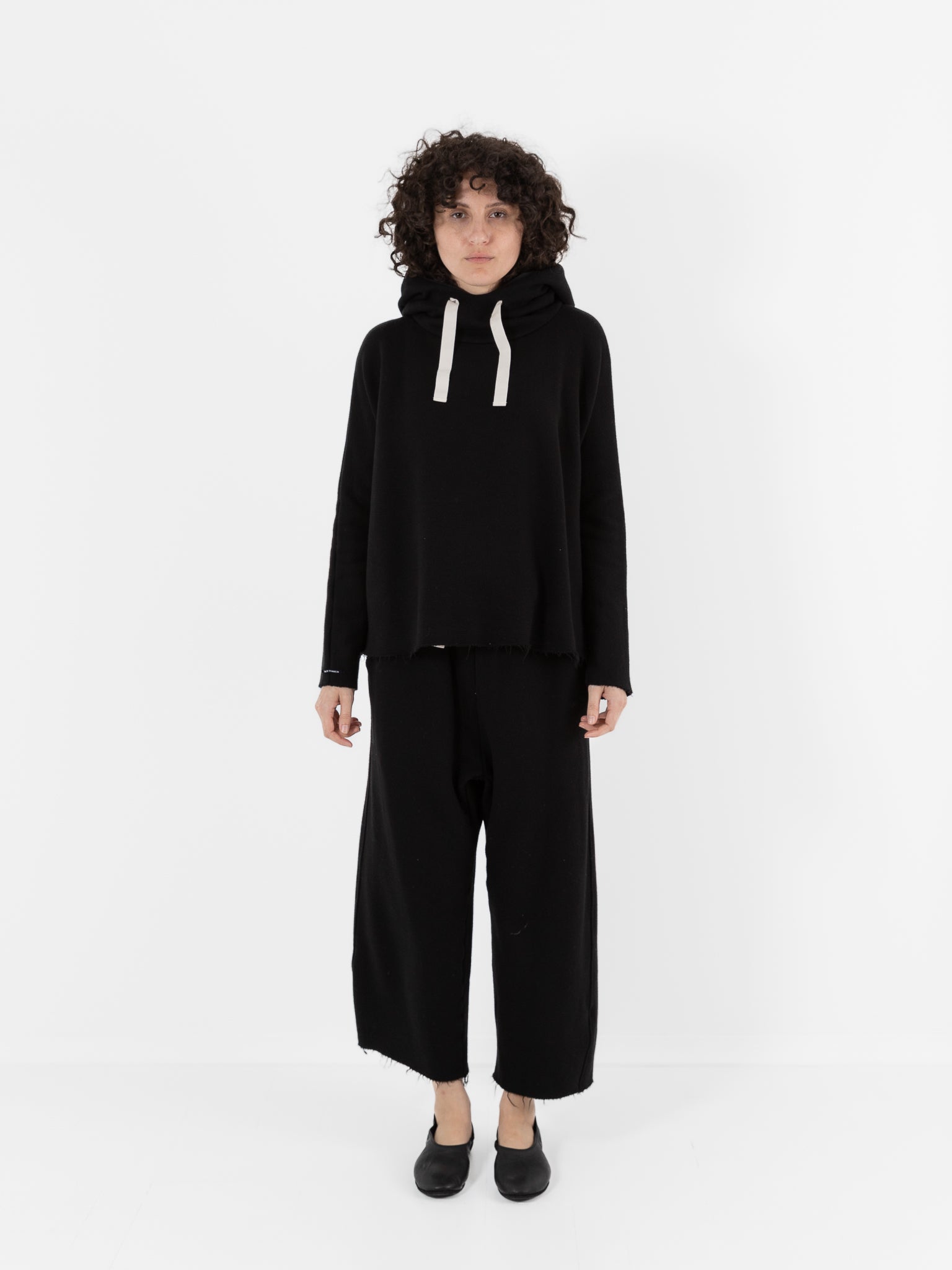 Album di Famiglia Soft Hoodie in Black - ALBUM DI FAMIGLIA at Worthwhile - shop TOP