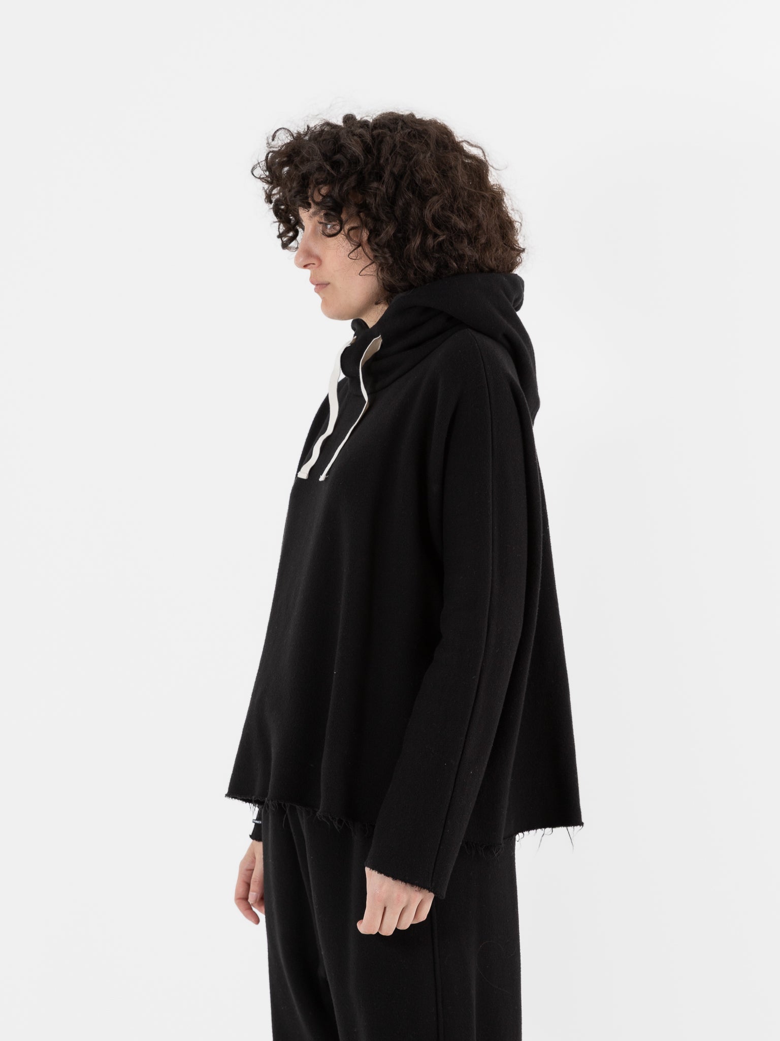 Album di Famiglia Soft Hoodie in Black - ALBUM DI FAMIGLIA at Worthwhile - shop TOP