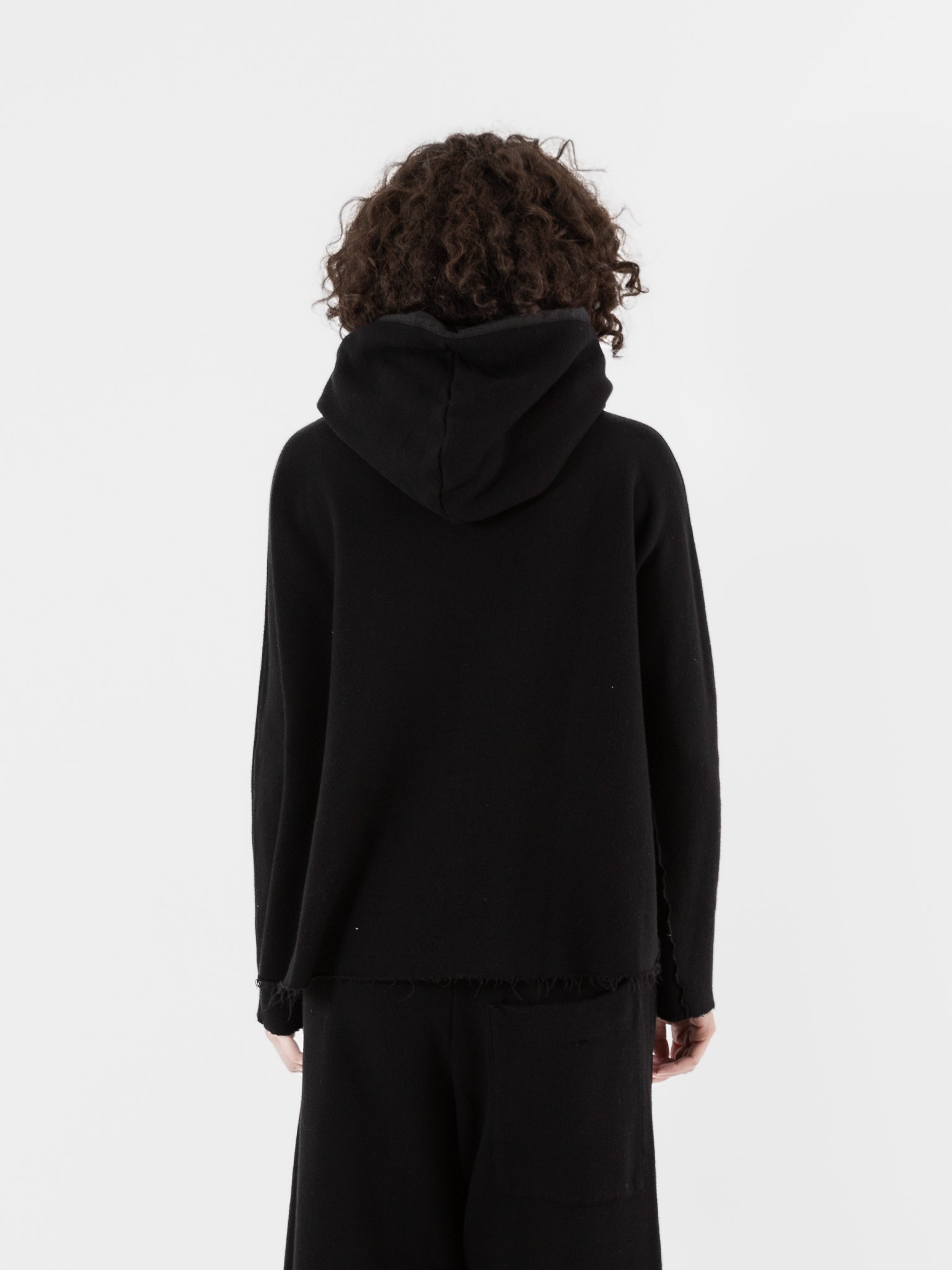 Album di Famiglia Soft Hoodie in Black - ALBUM DI FAMIGLIA at Worthwhile - shop TOP