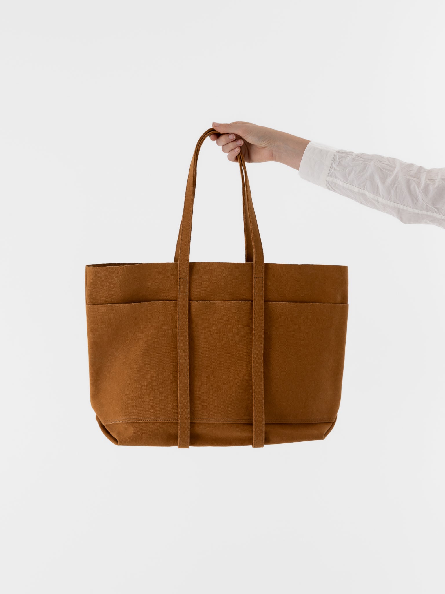Amiacalva 6 Pocket Medium Tote in Mustard - AMIACALVA at Worthwhile - shop BAG