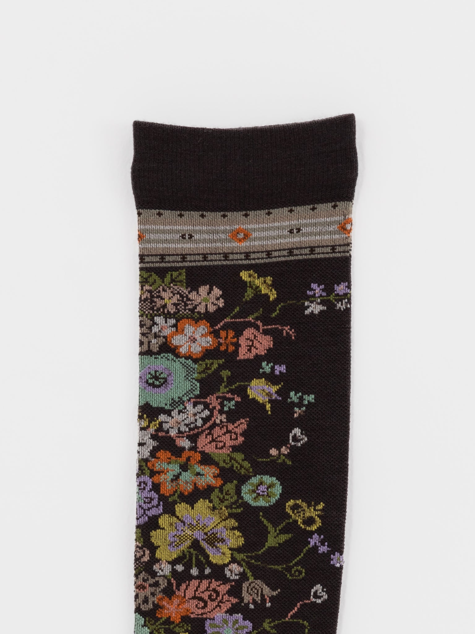 Antipast Happy Flower Compression Socks in Brown - ANTIPAST at Worthwhile - shop SOCK
