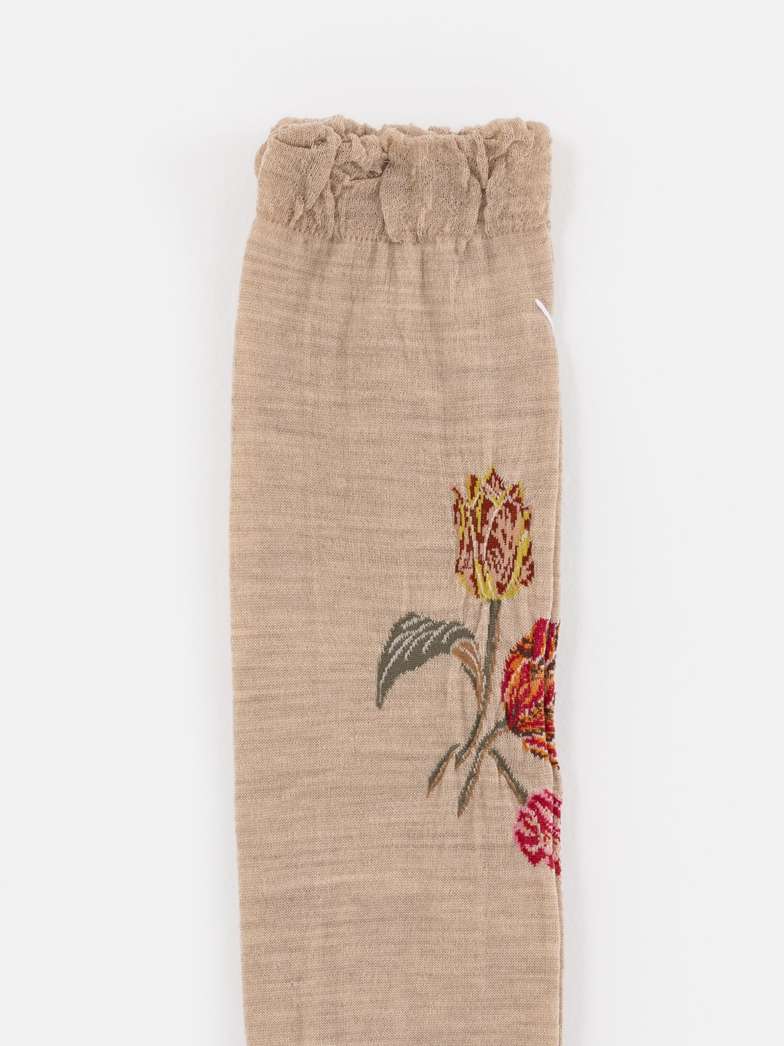 Antipast Tulip Bouquet High Socks in Beige - ANTIPAST at Worthwhile - shop SOCK