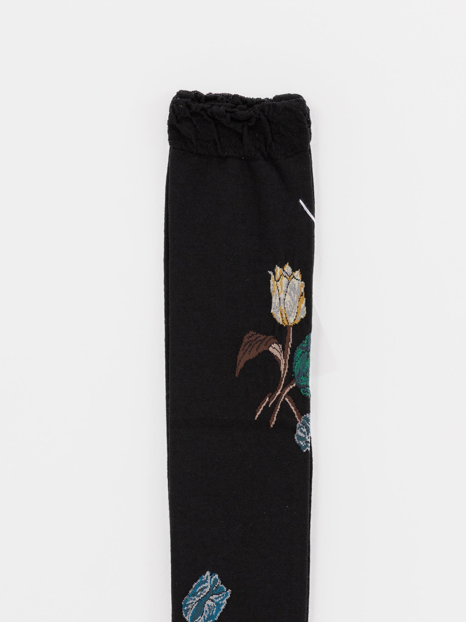 Antipast Tulip Bouquet High Socks in Black - ANTIPAST at Worthwhile - shop SOCK