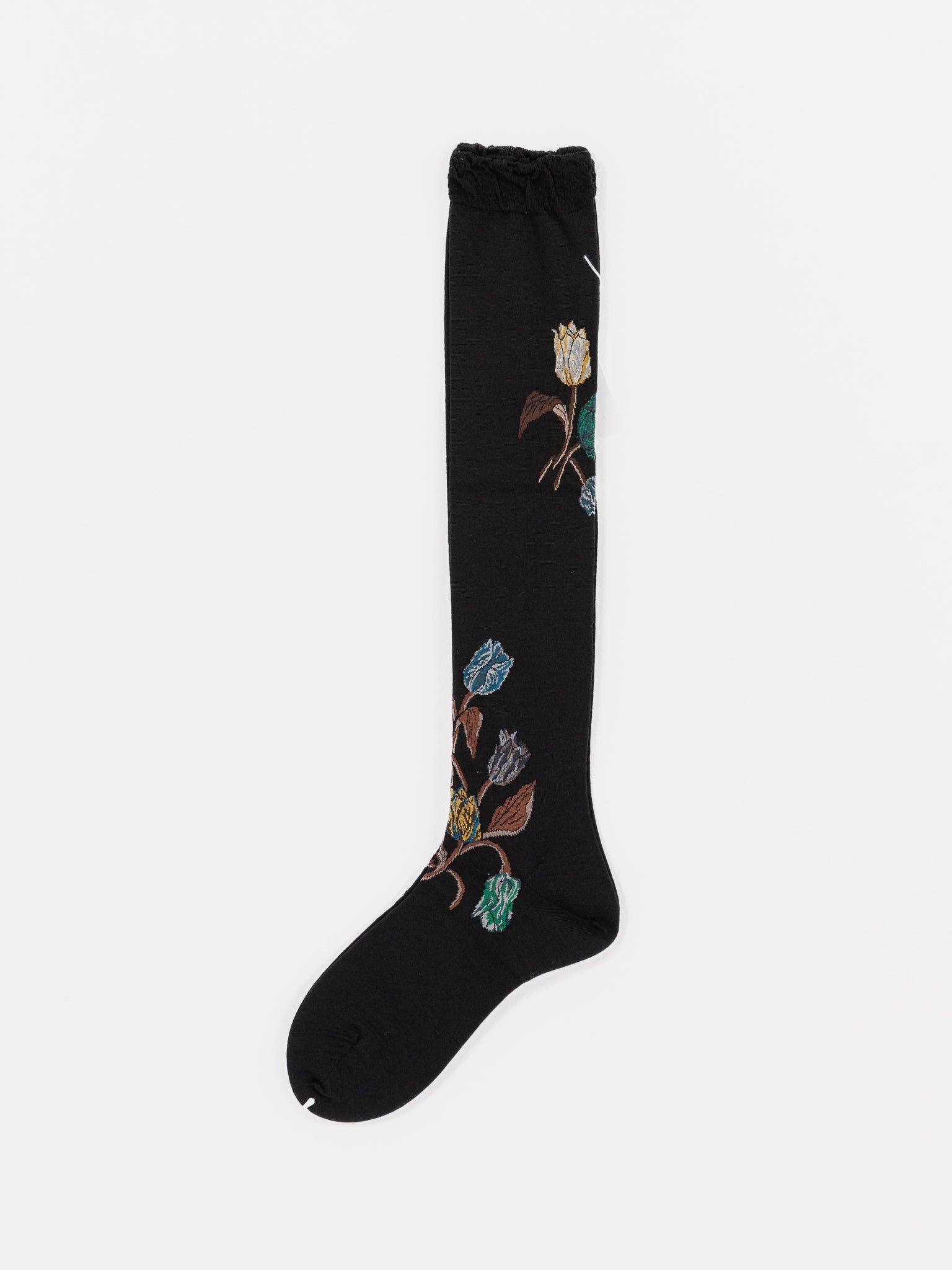 Antipast Tulip Bouquet High Socks in Black - ANTIPAST at Worthwhile - shop SOCK